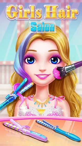 Girls Hair Salon [МОД: Бесконечные деньги, Монеты и Мега MOD] Screenshot 3