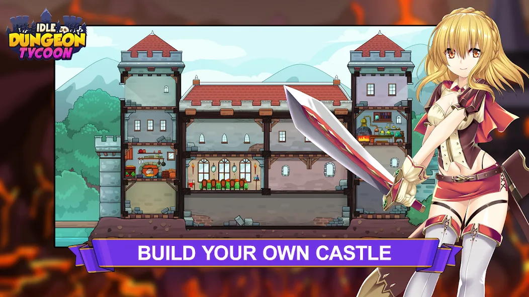Idle Dungeon Tycoon (Айдл Данжен Тайкун) [МОД: Меню, Бесконечные монеты и Открытые уровни] Screenshot 3