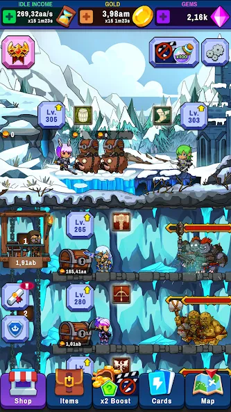 Idle Dungeon Tycoon (Айдл Данжен Тайкун) [МОД: Меню, Бесконечные монеты и Открытые уровни] Screenshot 5