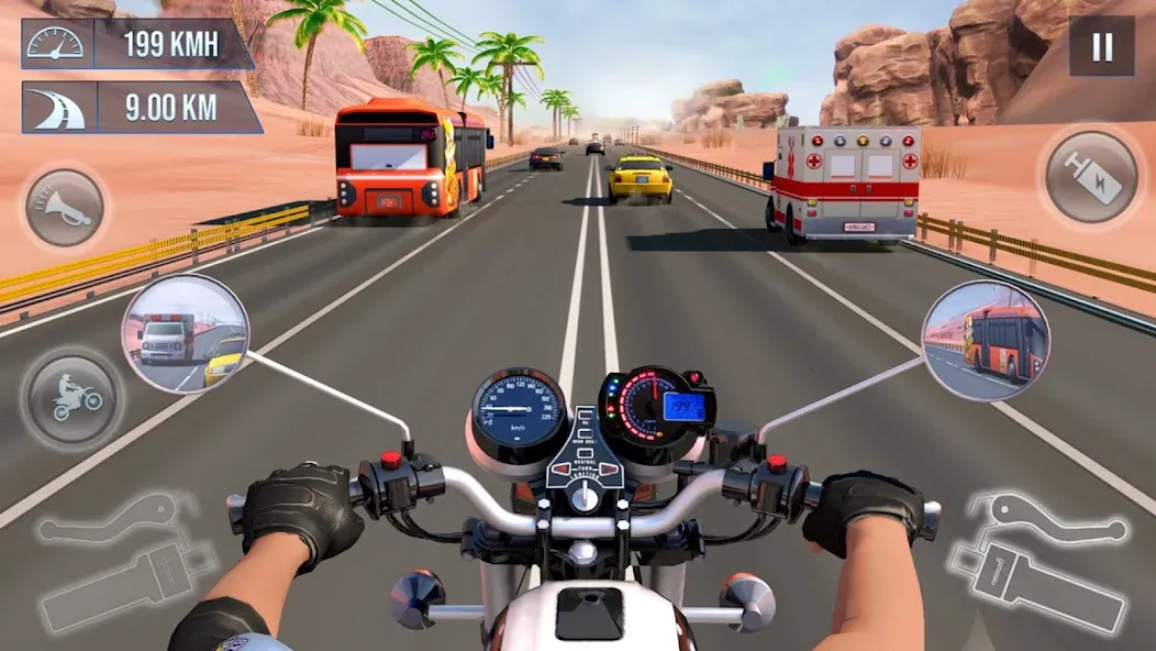 Moto World Tour: Bike Racing [МОД: Деньги, Монеты и Меню MOD] Screenshot 1