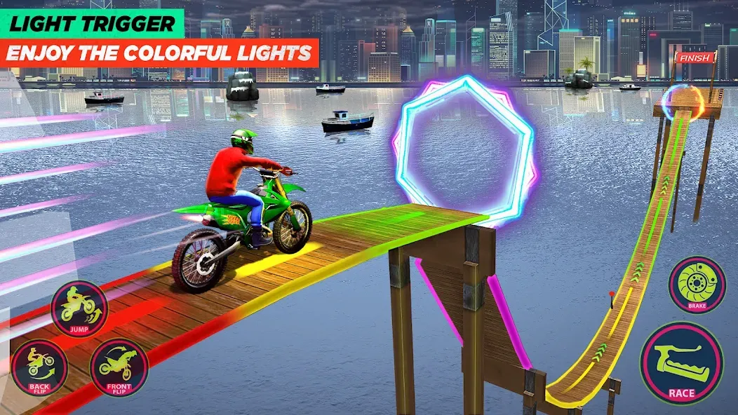 Bike Stunt Game: Tricks Master [МОД: Бесконечные деньги, Монеты и Мега MOD] Screenshot 4