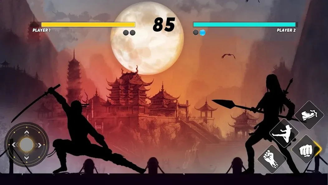Sword Shadow Fighting Game 3D [МОД: Бесконечные деньги, Монеты и Мега MOD] Screenshot 2