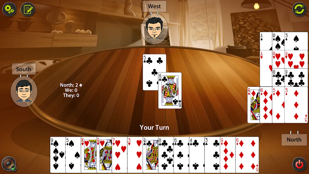 Auction Bridge & IB Card Game [МОД: Меню, Бесконечные монеты и Открытые уровни] Screenshot 2