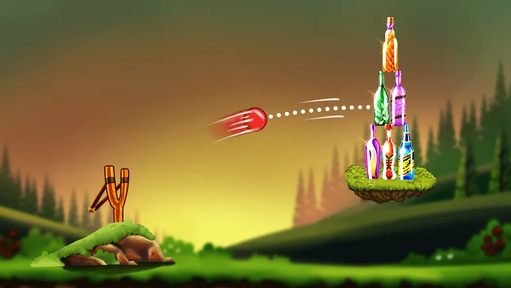 Bottle Shooting Game 2 [МОД: Много монет, Открытые уровни и Мега MOD] Screenshot 1