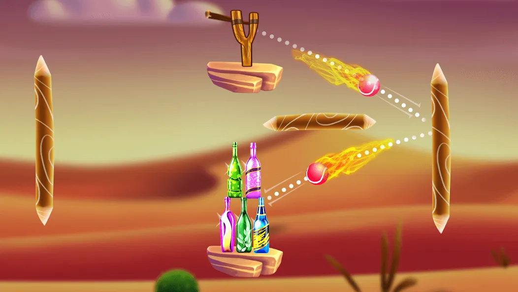 Bottle Shooting Game 2 [МОД: Много монет, Открытые уровни и Мега MOD] Screenshot 2