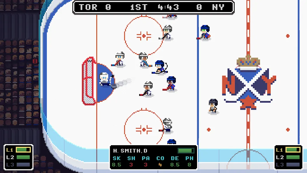 Ice League Hockey (Айс Лиг Хоккей) [МОД: Деньги, Монеты и Меню MOD] Screenshot 1