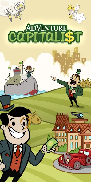 AdVenture Capitalist (ЭдВенчер Капиталист) [МОД: Все открыто, Дополнительные деньги и Меню MOD] Screenshot 1