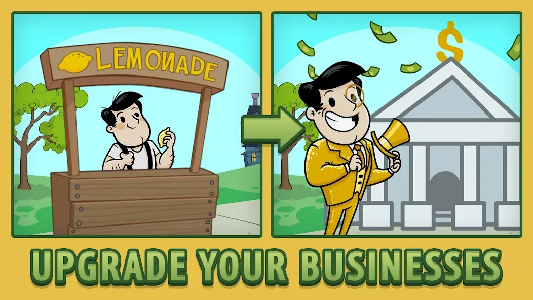 AdVenture Capitalist (ЭдВенчер Капиталист) [МОД: Все открыто, Дополнительные деньги и Меню MOD] Screenshot 3