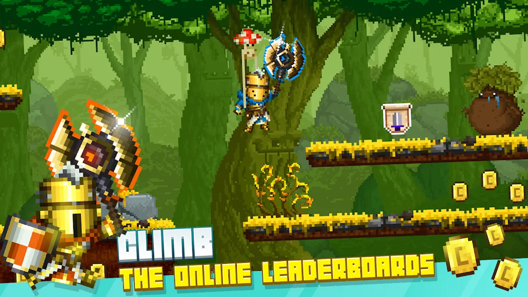 Bit Heroes Runner: Pixel Blitz (Бит Хероес Раннер) [МОД: Бесконечные деньги, Монеты и Мега MOD] Screenshot 4