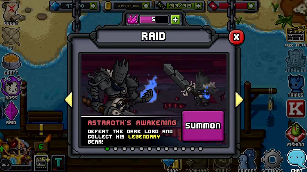 Bit Heroes Quest: Pixel RPG (Бит Хероес Квест) [МОД: Бесконечные деньги, Монеты и Мега MOD] Screenshot 2