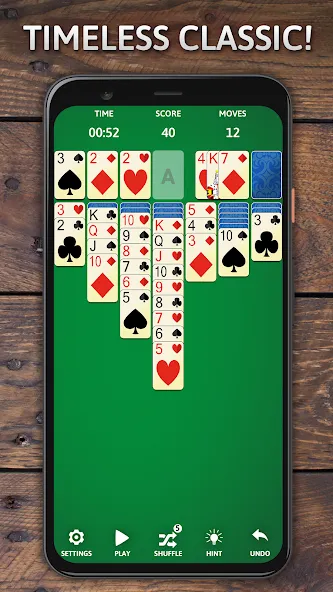 Solitaire Classic Era Games [МОД: Много денег, Монет и Все открыто] Screenshot 1