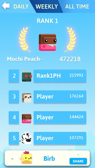 Stacky Bird: Fun Egg Dash Game (тэки птица) [МОД: Деньги, Монеты и Меню MOD] Screenshot 5