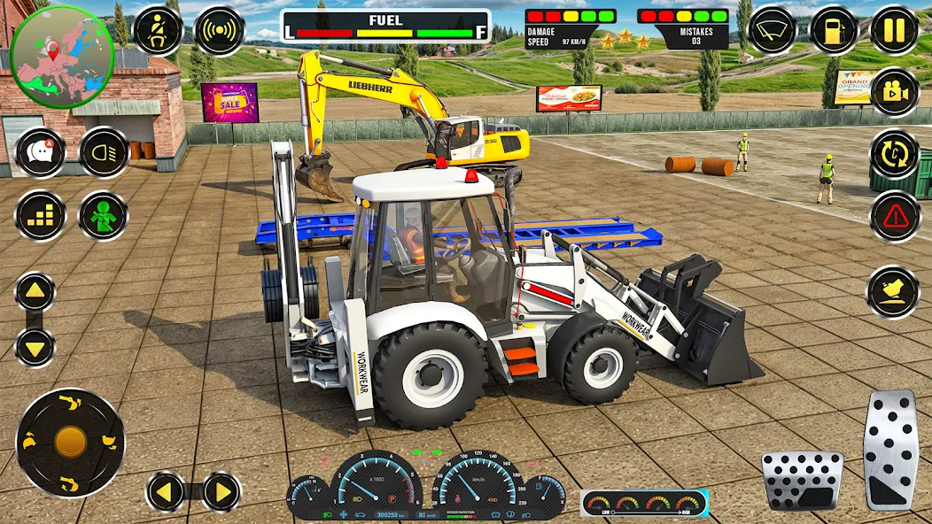 Real JCB Construction Games 3D [МОД: Деньги, Монеты и Меню MOD] Screenshot 1