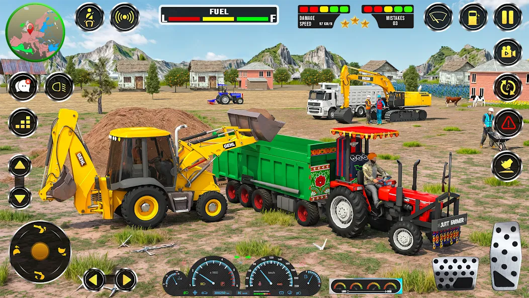 Real JCB Construction Games 3D [МОД: Деньги, Монеты и Меню MOD] Screenshot 4
