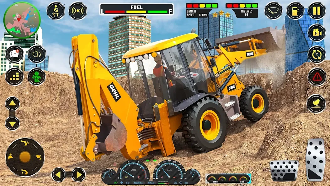 Real JCB Construction Games 3D [МОД: Деньги, Монеты и Меню MOD] Screenshot 5
