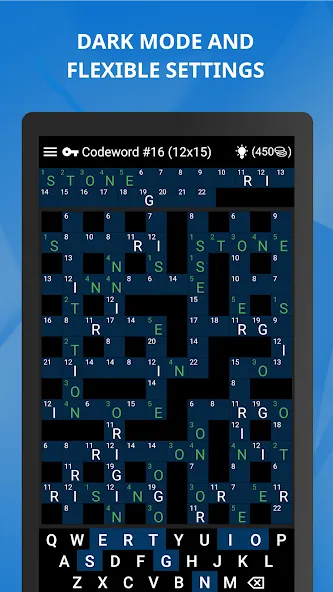 Keywords — Codeword Puzzle [МОД: Меню, Бесконечные монеты и Открытые уровни] Screenshot 3