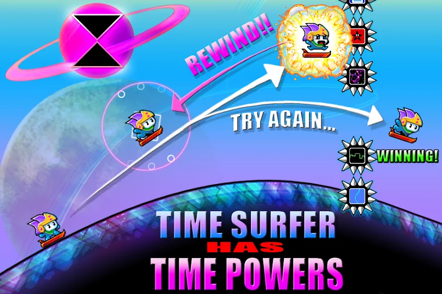 Time Surfer (Тайм Серфер) [МОД: Много денег, Монет и Все открыто] Screenshot 2