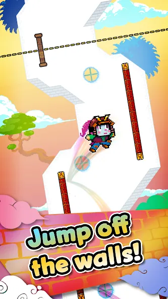Wall Kickers (Уолл Кикерс) [МОД: Много монет, Открытые уровни и Мега MOD] Screenshot 1