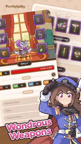 Postknight 2 (Пострыцарь 2) [МОД: Много монет, Открытые уровни и Мега MOD] Screenshot 2