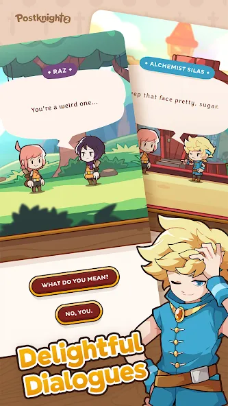 Postknight 2 (Пострыцарь 2) [МОД: Много монет, Открытые уровни и Мега MOD] Screenshot 3