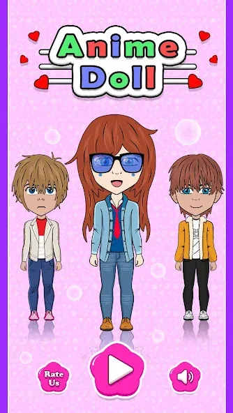 Anime Doll Designer (Аниме Кукольный Дизайнер) [МОД: Все открыто, Дополнительные деньги и Меню MOD] Screenshot 1