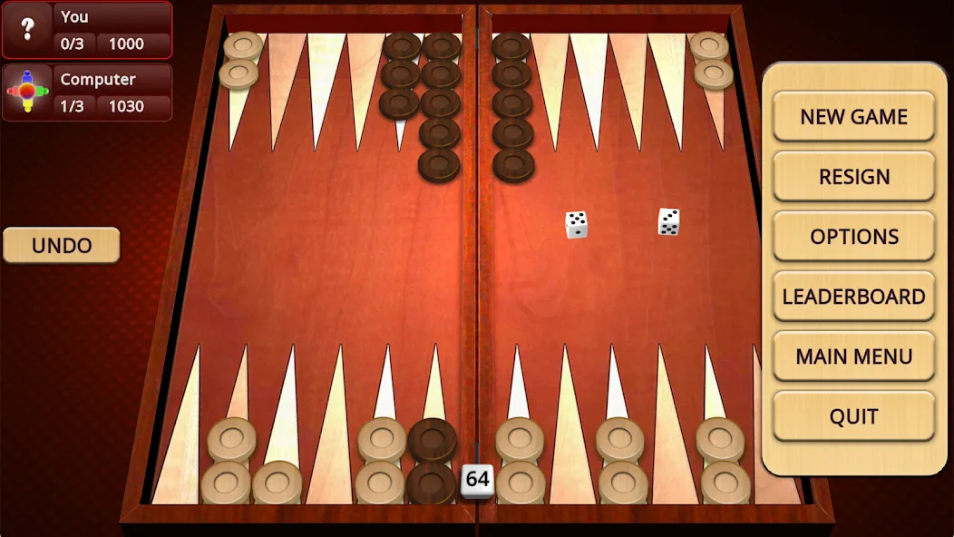 Backgammon Mighty [МОД: Деньги, Монеты и Меню MOD] Screenshot 2