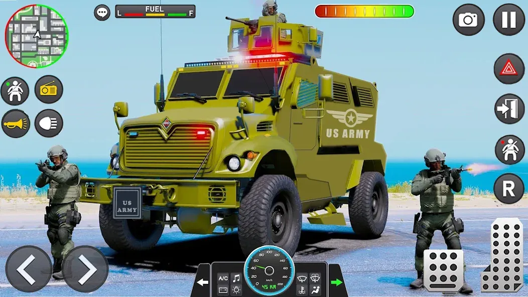Army Vehicle Cargo Transport (Армейский транспорт грузовых автомобилей) [МОД: Много денег, Монет и Все открыто] Screenshot 1