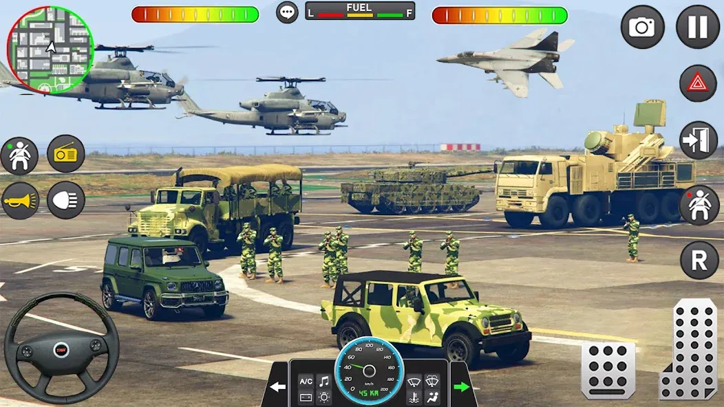 Army Vehicle Cargo Transport (Армейский транспорт грузовых автомобилей) [МОД: Много денег, Монет и Все открыто] Screenshot 4
