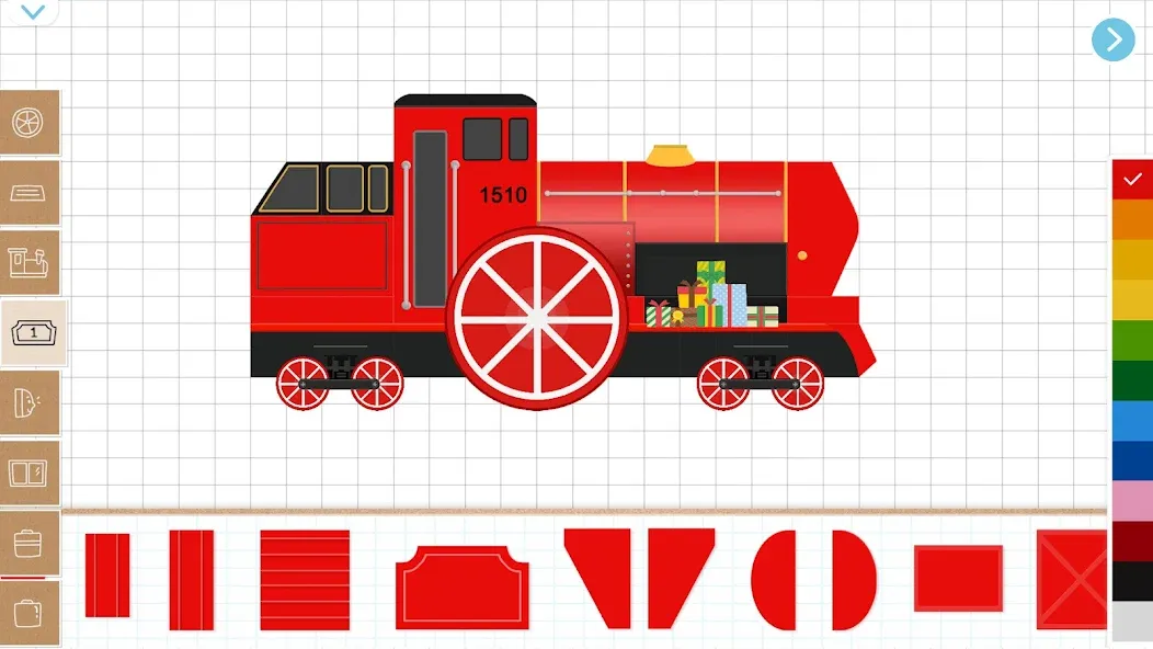 Christmas Train Game For Kids [МОД: Деньги, Монеты и Меню MOD] Screenshot 1