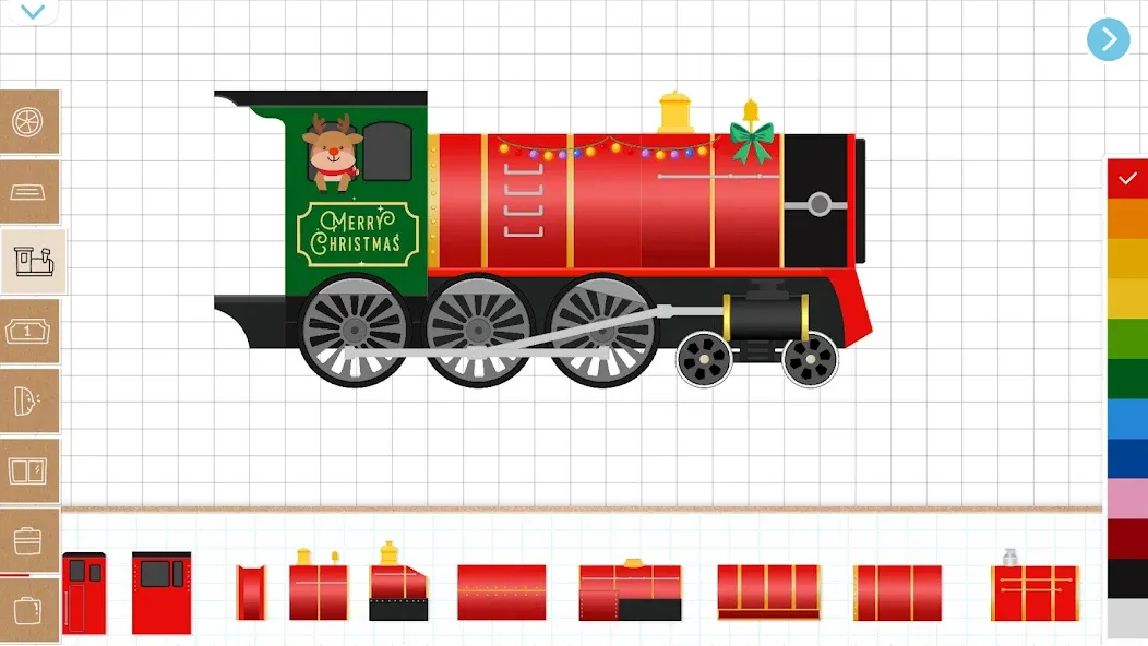 Christmas Train Game For Kids [МОД: Деньги, Монеты и Меню MOD] Screenshot 2