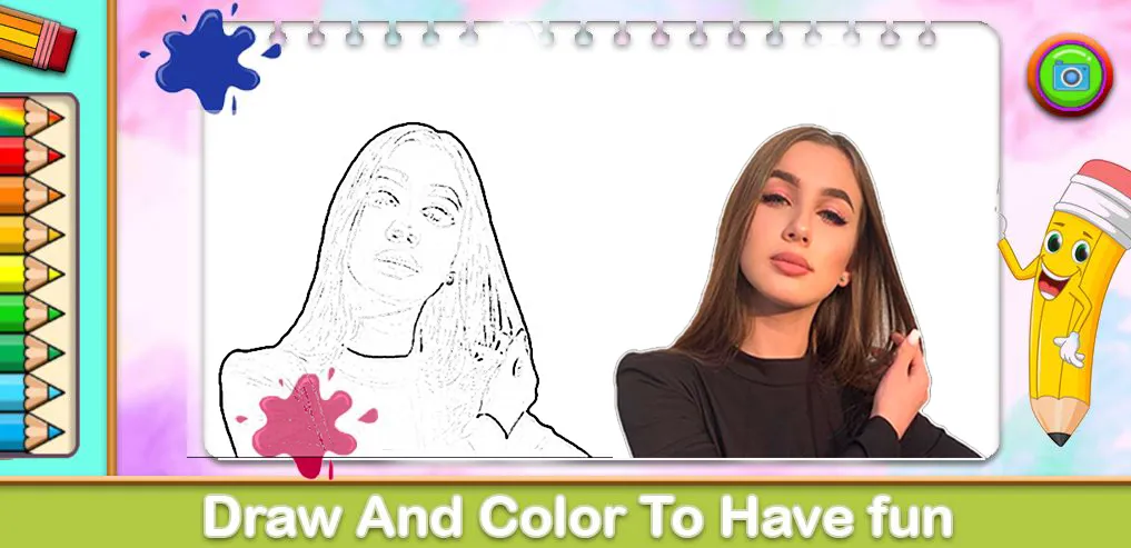 Lady Diana Coloring Game (Леди Диана Колоринг Гейм) [МОД: Много денег, Монет и Все открыто] Screenshot 1
