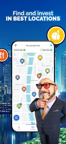 Landlord - Estate Trading Game (Лендлорд) [МОД: Много денег, Монет и Все открыто] Screenshot 3
