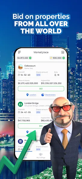 Landlord - Estate Trading Game (Лендлорд) [МОД: Много денег, Монет и Все открыто] Screenshot 5