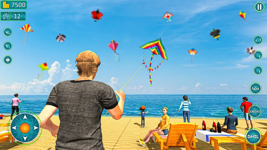 Kite Basant: Kite Flying Games [МОД: Много монет, Открытые уровни и Мега MOD] Screenshot 1