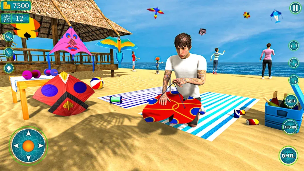 Kite Basant: Kite Flying Games [МОД: Много монет, Открытые уровни и Мега MOD] Screenshot 2