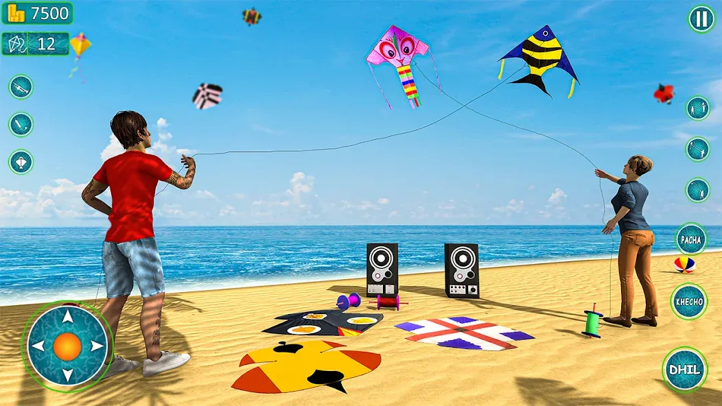 Kite Basant: Kite Flying Games [МОД: Много монет, Открытые уровни и Мега MOD] Screenshot 3