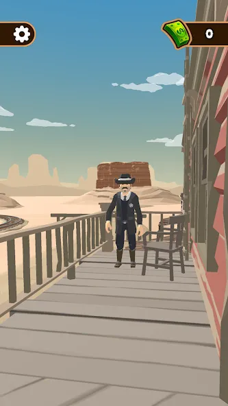 Western Cowboy: Shooting Game (Вестерн Каубой) [МОД: Бесконечные деньги, Монеты и Мега MOD] Screenshot 1