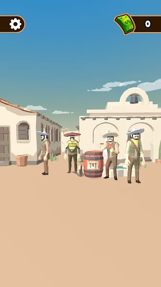 Western Cowboy: Shooting Game (Вестерн Каубой) [МОД: Бесконечные деньги, Монеты и Мега MOD] Screenshot 2