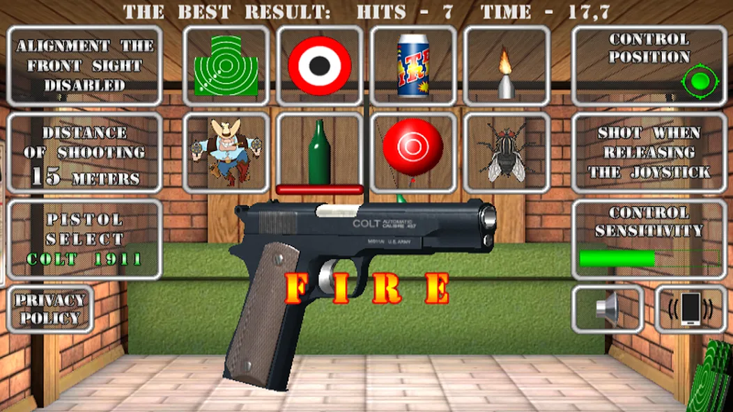 Pistol shooting. Desert Eagle (Пистолет стрельбы симулятор) [МОД: Много денег, Монет и Все открыто] Screenshot 2