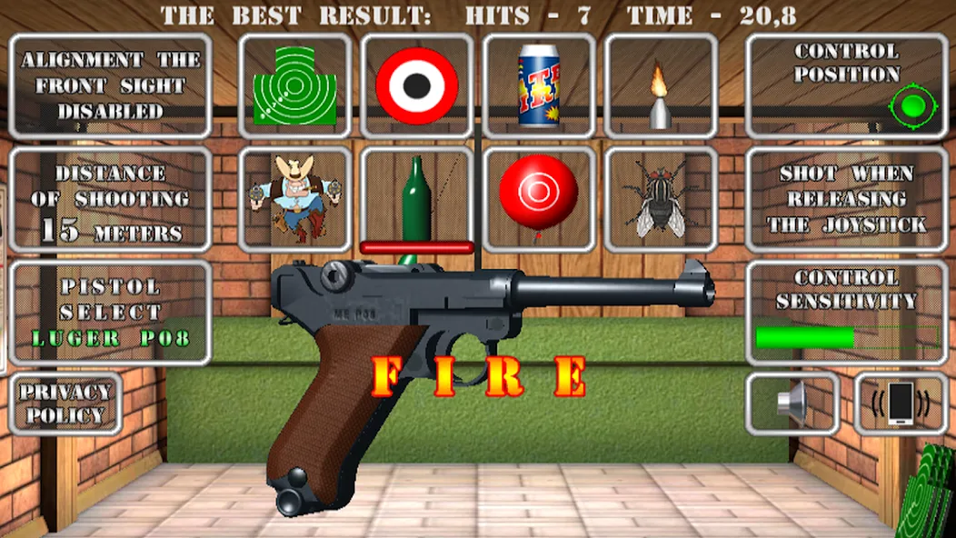 Pistol shooting. Desert Eagle (Пистолет стрельбы симулятор) [МОД: Много денег, Монет и Все открыто] Screenshot 3