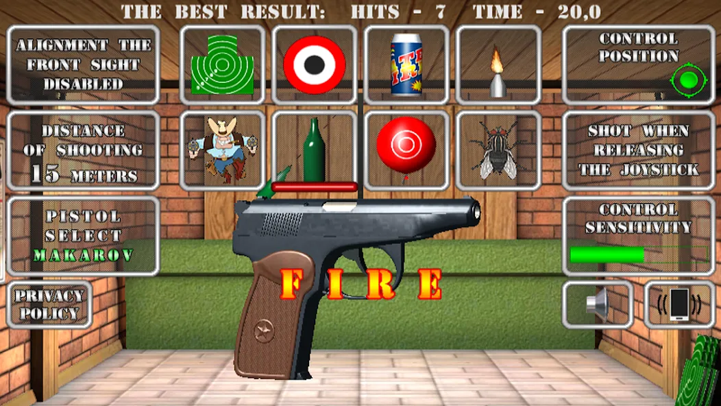 Pistol shooting. Desert Eagle (Пистолет стрельбы симулятор) [МОД: Много денег, Монет и Все открыто] Screenshot 4
