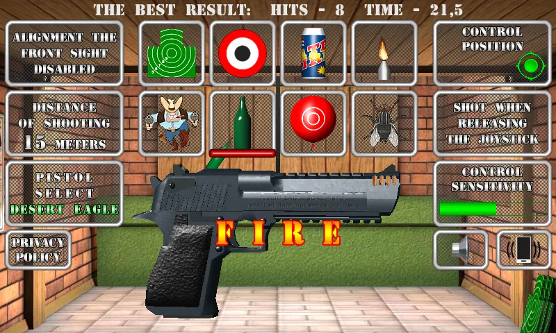 Pistol shooting. Desert Eagle (Пистолет стрельбы симулятор) [МОД: Много денег, Монет и Все открыто] Screenshot 5