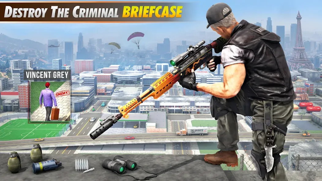 Sniper Shooter Mission Games [МОД: Много монет, Открытые уровни и Мега MOD] Screenshot 3