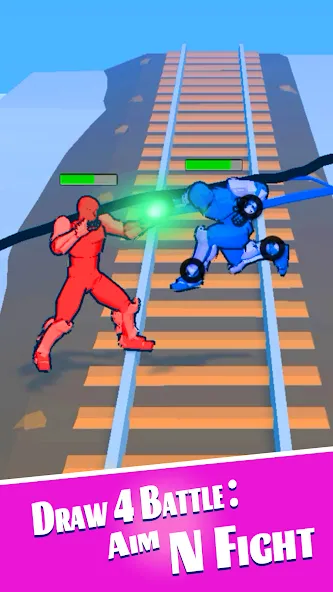 Draw 4 Battle: Aim N Fight (Драв 4 Баттл) [МОД: Все открыто, Дополнительные деньги и Меню MOD] Screenshot 4