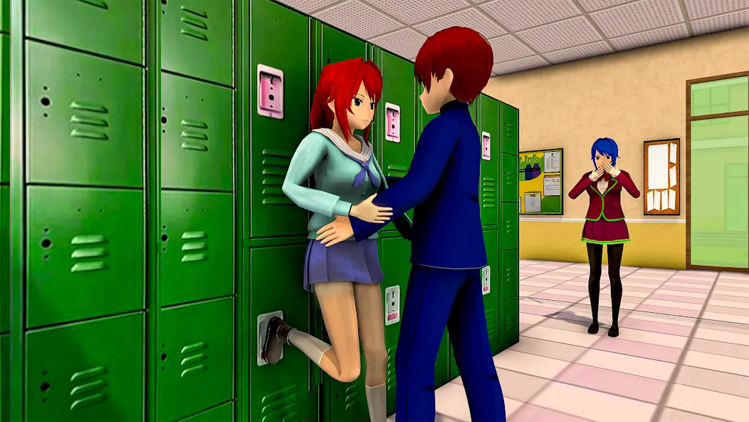 Anime High School Girl Life 24 (Аниме жизнь школьной девушки 24) [МОД: Меню, Бесконечные монеты и Открытые уровни] Screenshot 4