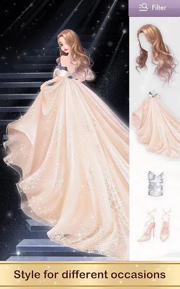 Fashion Fantasy: Glam Stylist (Фэшн Фэнтези) [МОД: Меню, Бесконечные монеты и Открытые уровни] Screenshot 4