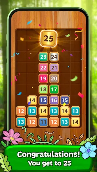 Merge Wood: Block Puzzle (Мерж Вуд) [МОД: Меню, Бесконечные монеты и Открытые уровни] Screenshot 2