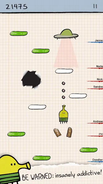 Doodle Jump (Дудл Джамп) [МОД: Много монет, Открытые уровни и Мега MOD] Screenshot 1