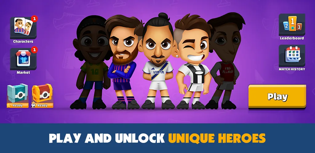 Super Soccer 3v3 (Online) (упер футбол 3 на 3) [МОД: Много монет, Открытые уровни и Мега MOD] Screenshot 3