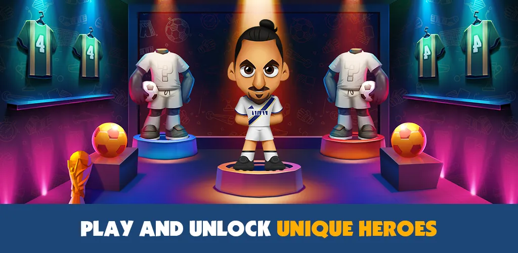 Super Soccer 3v3 (Online) (упер футбол 3 на 3) [МОД: Много монет, Открытые уровни и Мега MOD] Screenshot 4